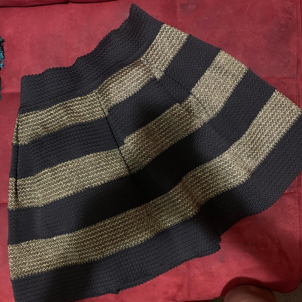 Black and gold skirt